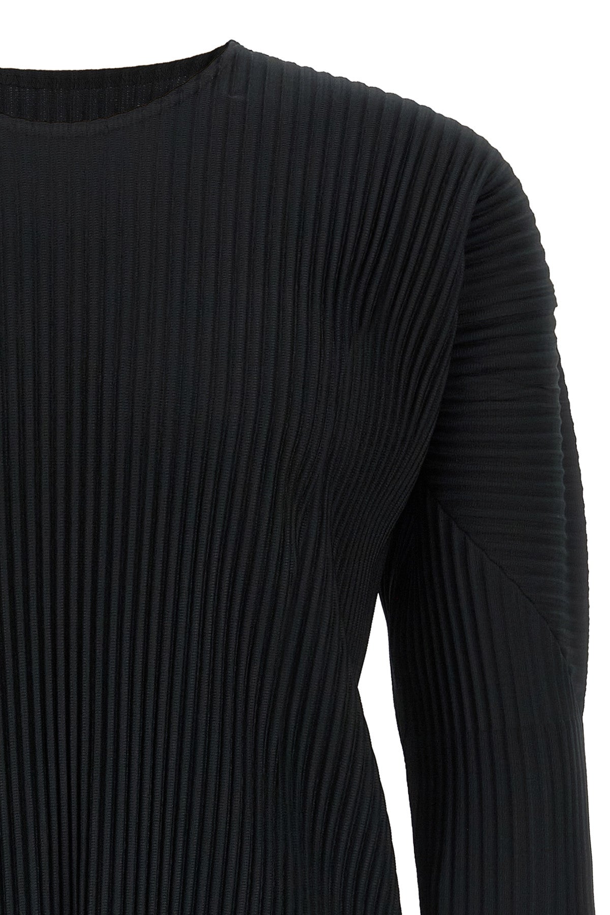 basics pleated t-shirt