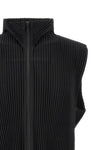 monthly colors: april pleated fabric vest