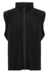 monthly colors: april pleated fabric vest