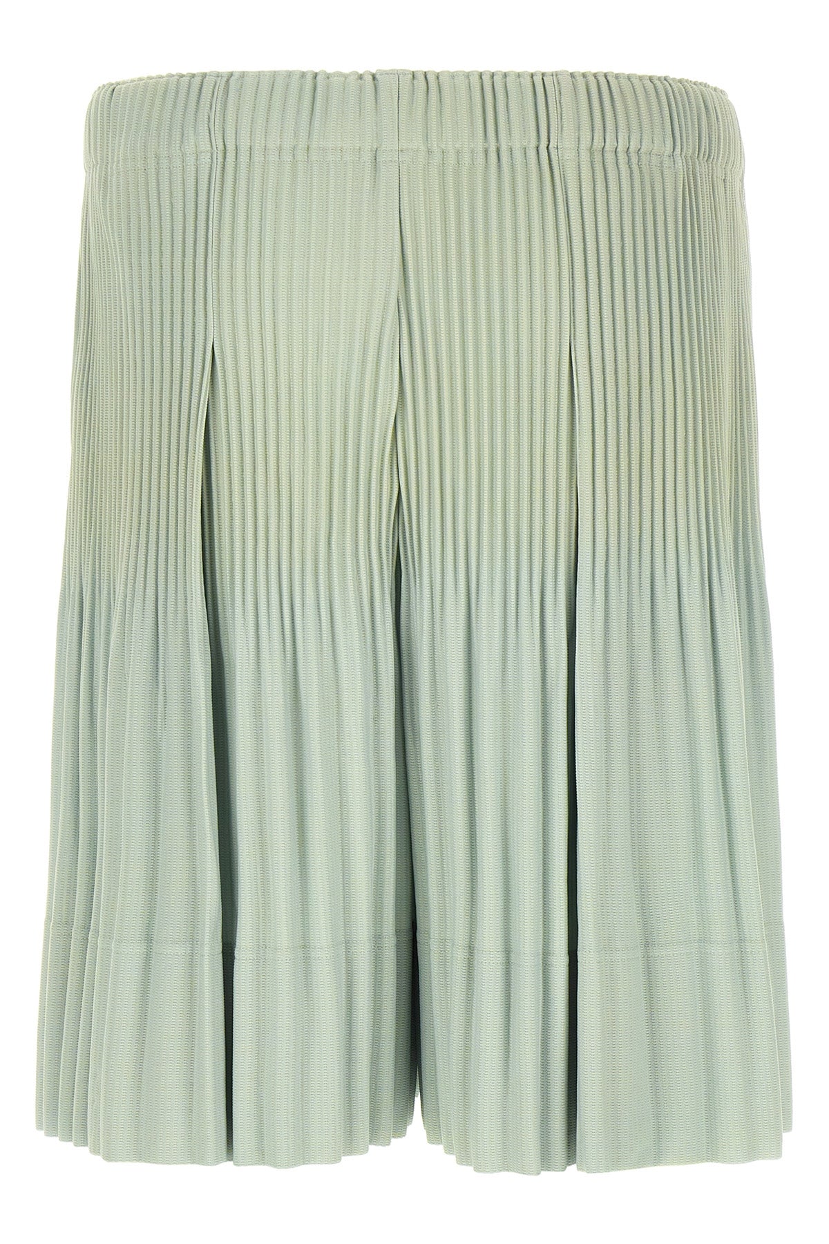 homme pleated monthly colors: june bermuda shorts define the contemporary male