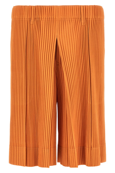 tailored pleats 2 quick-drying pleated bermuda shorts