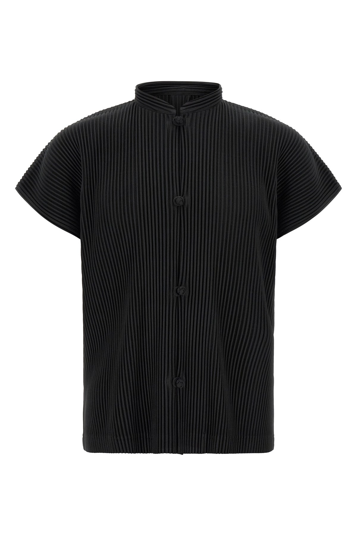 monthly colors: april pleated fabric shirt