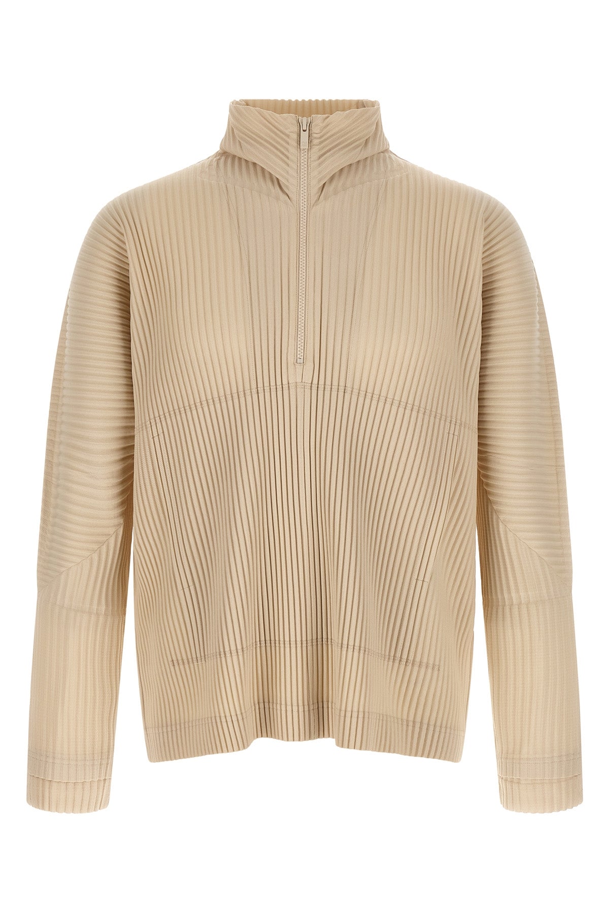 monthly colors: march pleated fabric sweater