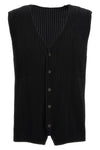 basics vest in pleated fabric