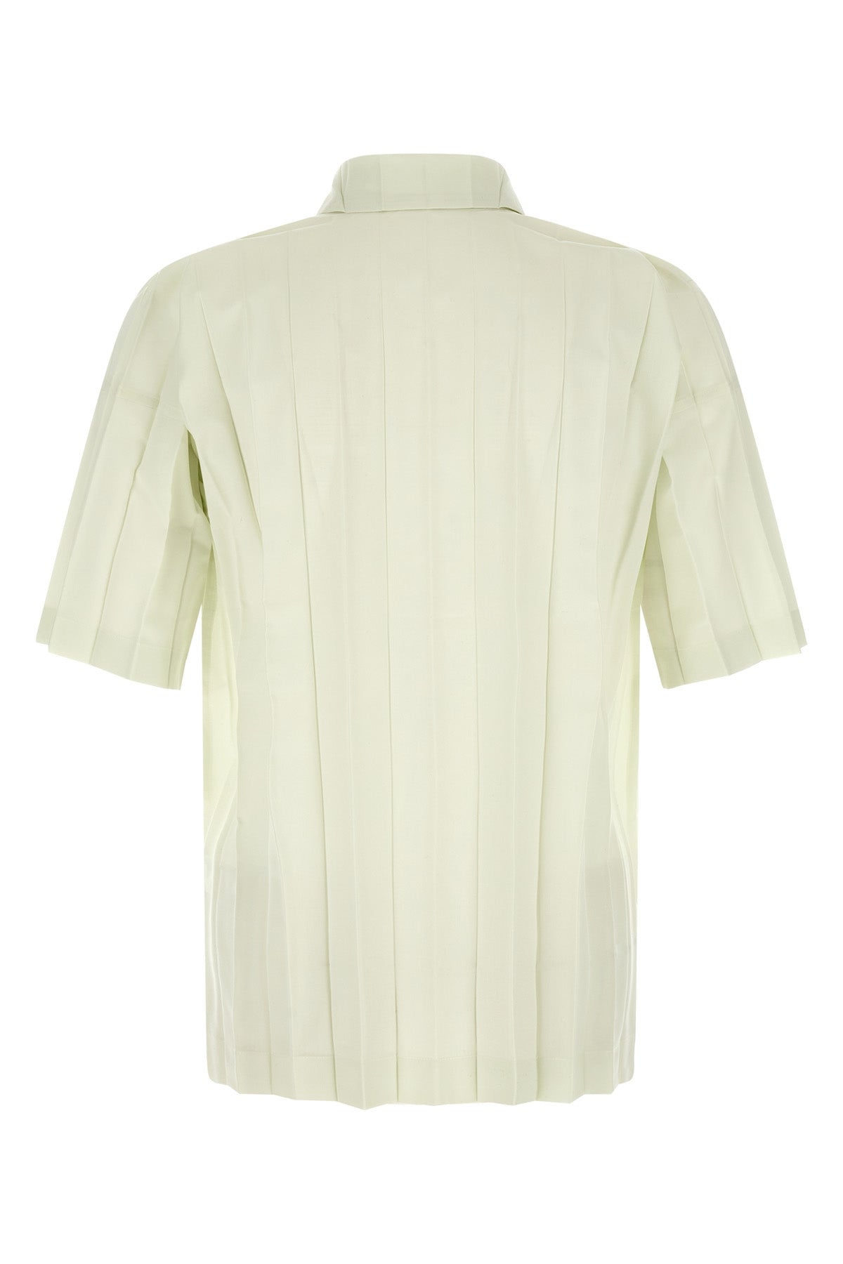 the homme pleated edge short-sleeved shirt
