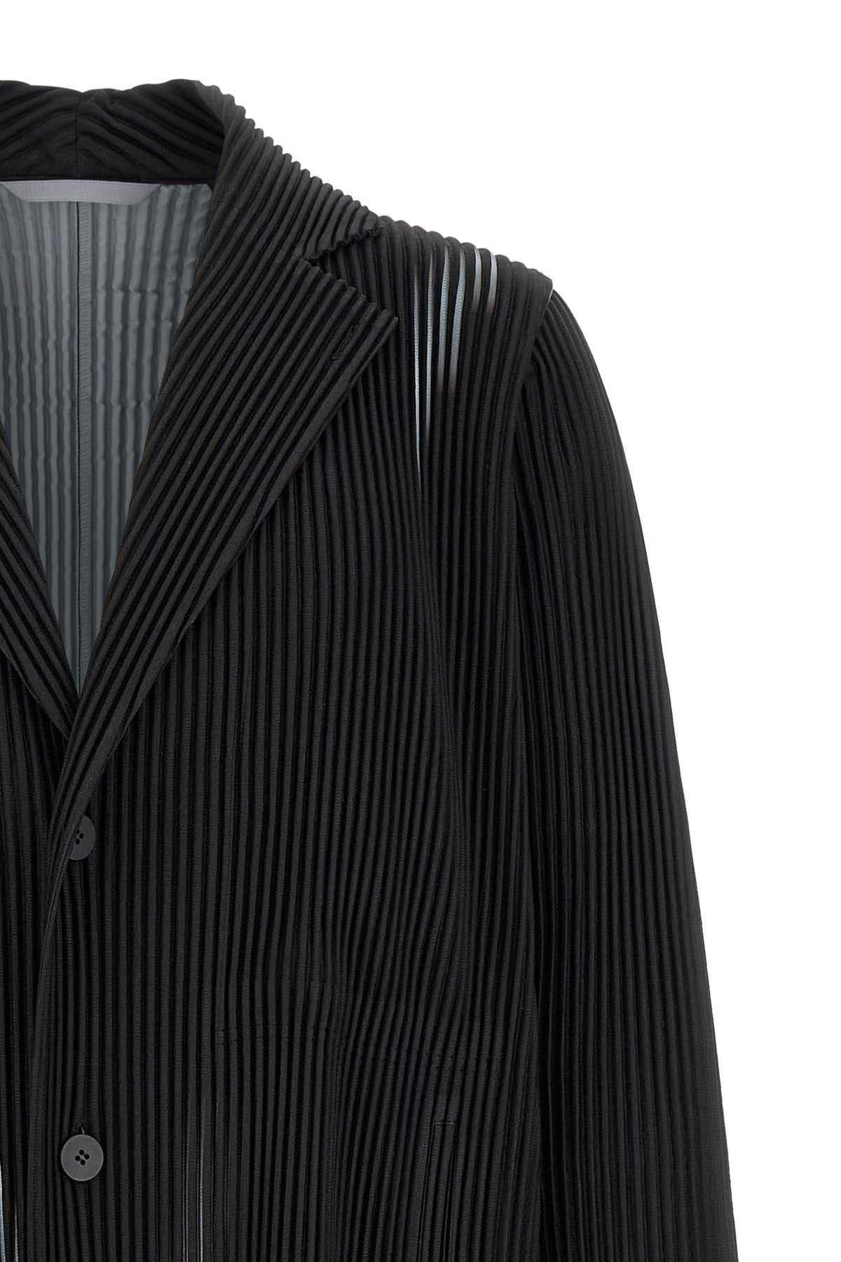 the homme pleated issey miyake in the shadow coat
