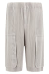 homme pleated issey miyake monthly colors: september bermuda shorts
