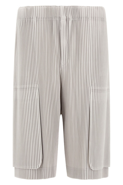 homme pleated issey miyake monthly colors: september bermuda shorts