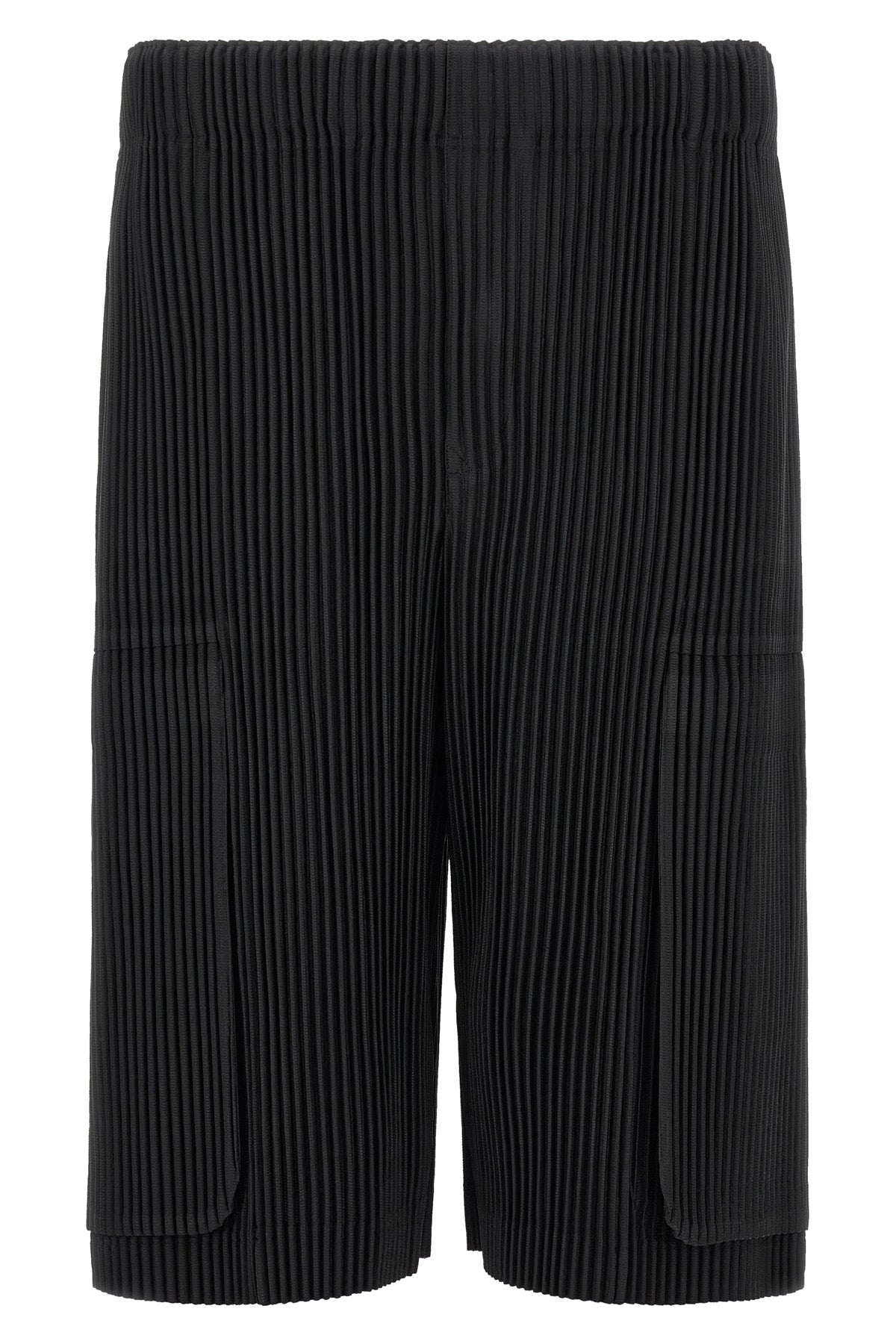 homme pleated bermuda shorts issey miyake monthly colors: september