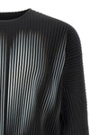 the homme pleated long sleeve t-shirt issey miyake in the shadow