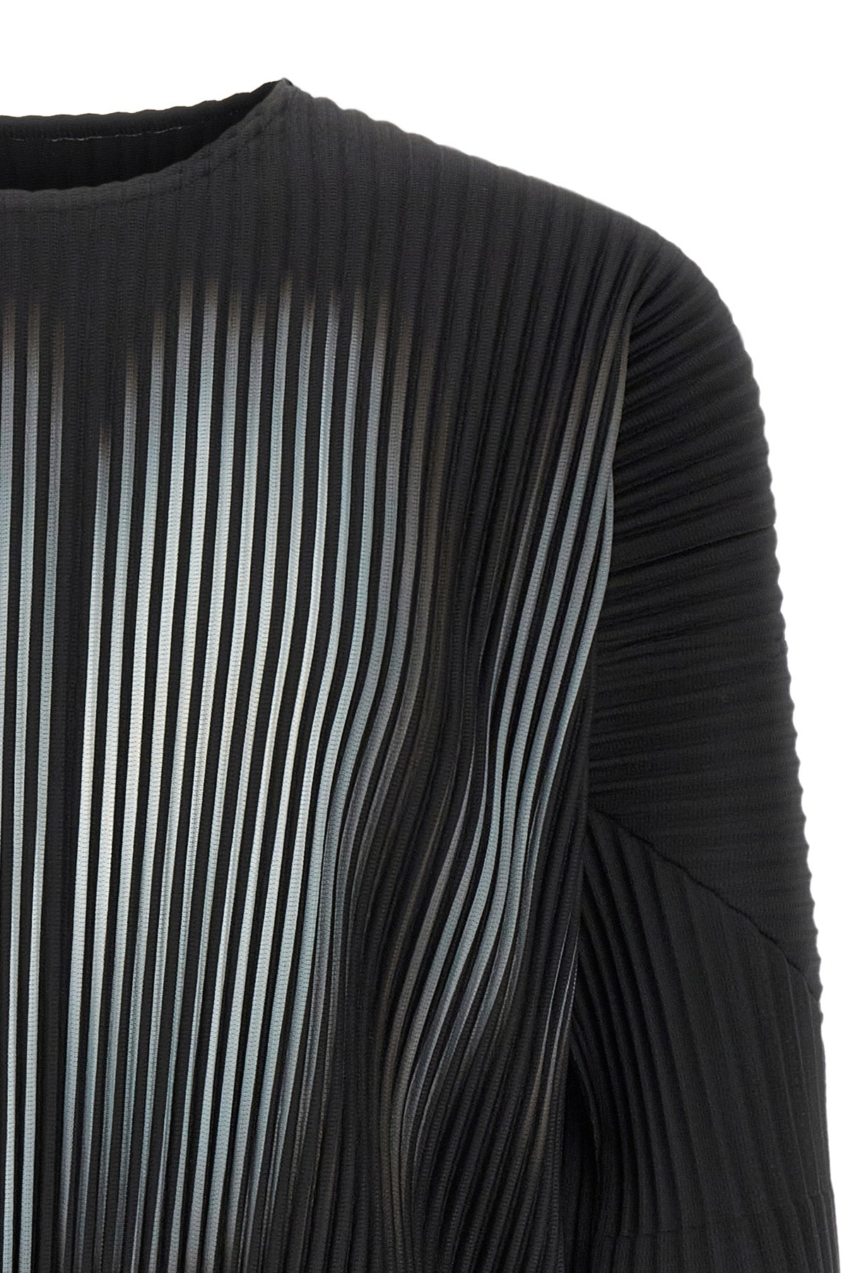 the homme pleated long sleeve t-shirt issey miyake in the shadow