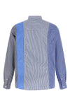 patchwork patterned cotton poplin shirt