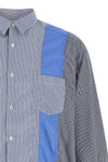 patchwork patterned cotton poplin shirt