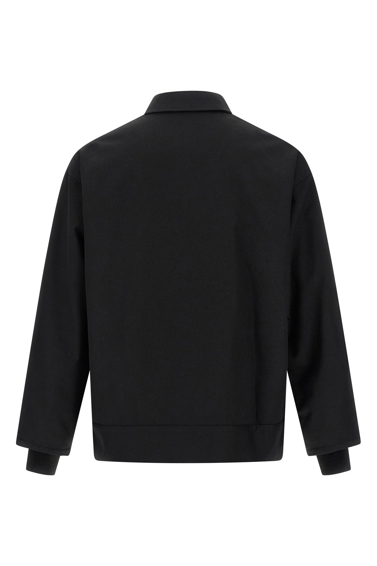light wool blend overshirt