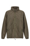 vichy micro check patterned linen blend anorak