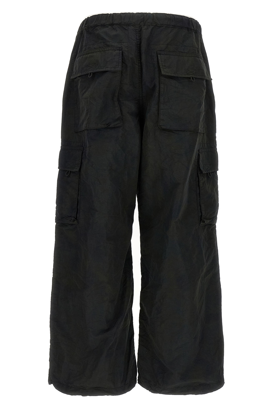 COMME DES GAR?ONS HOMME M cargo pants in shiny wrinkled fabric