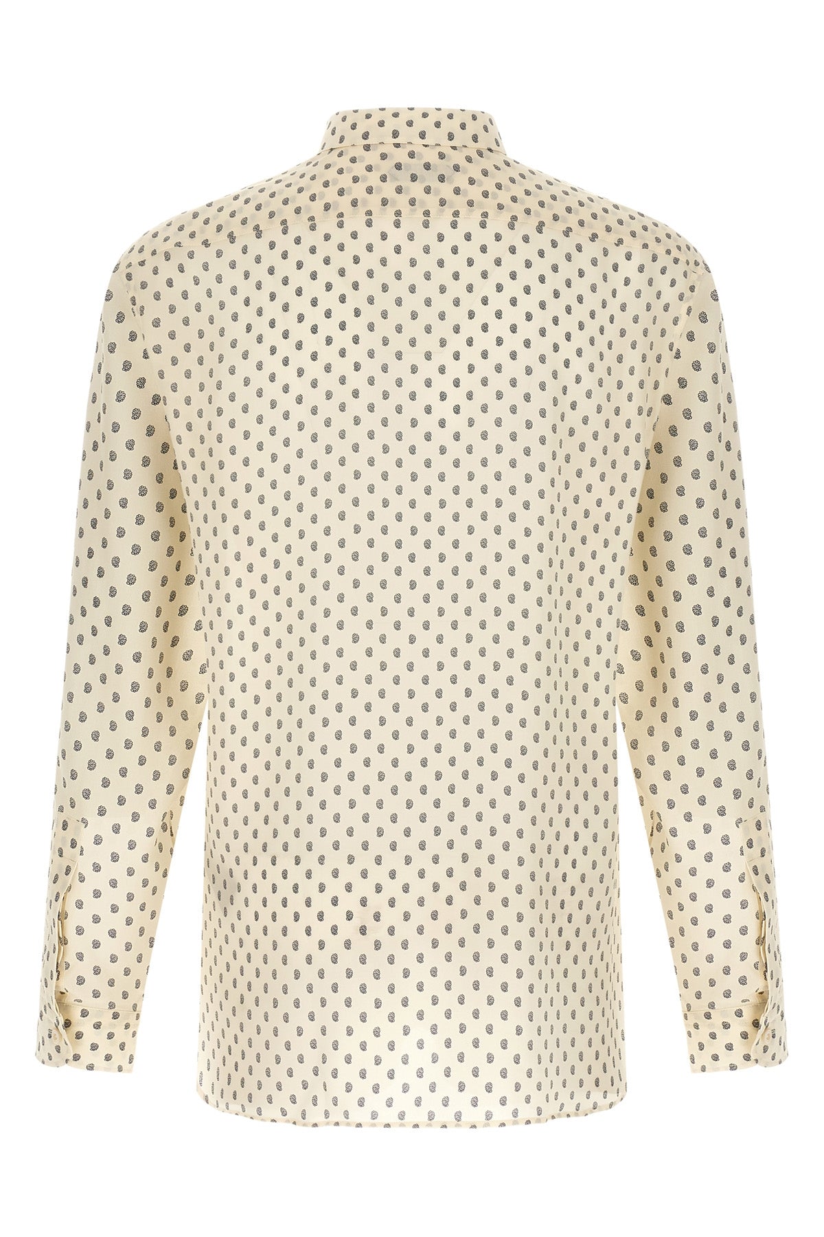 all over paisley print crepe de chine silk shirt