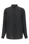 polka dot crêpe de chine silk shirt
