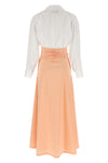 long clarence dress in cotton blend