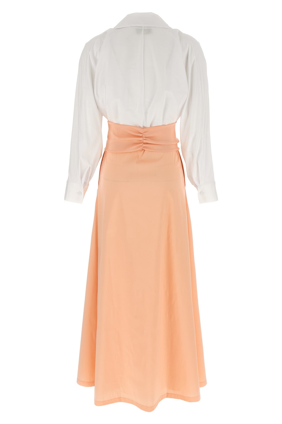 long clarence dress in cotton blend