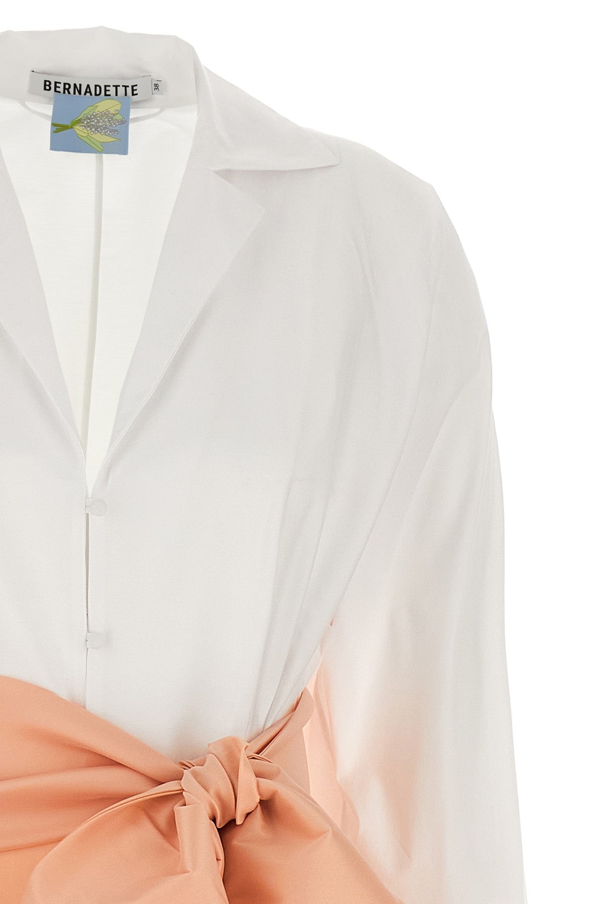long clarence dress in cotton blend
