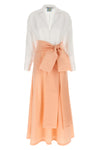 long clarence dress in cotton blend