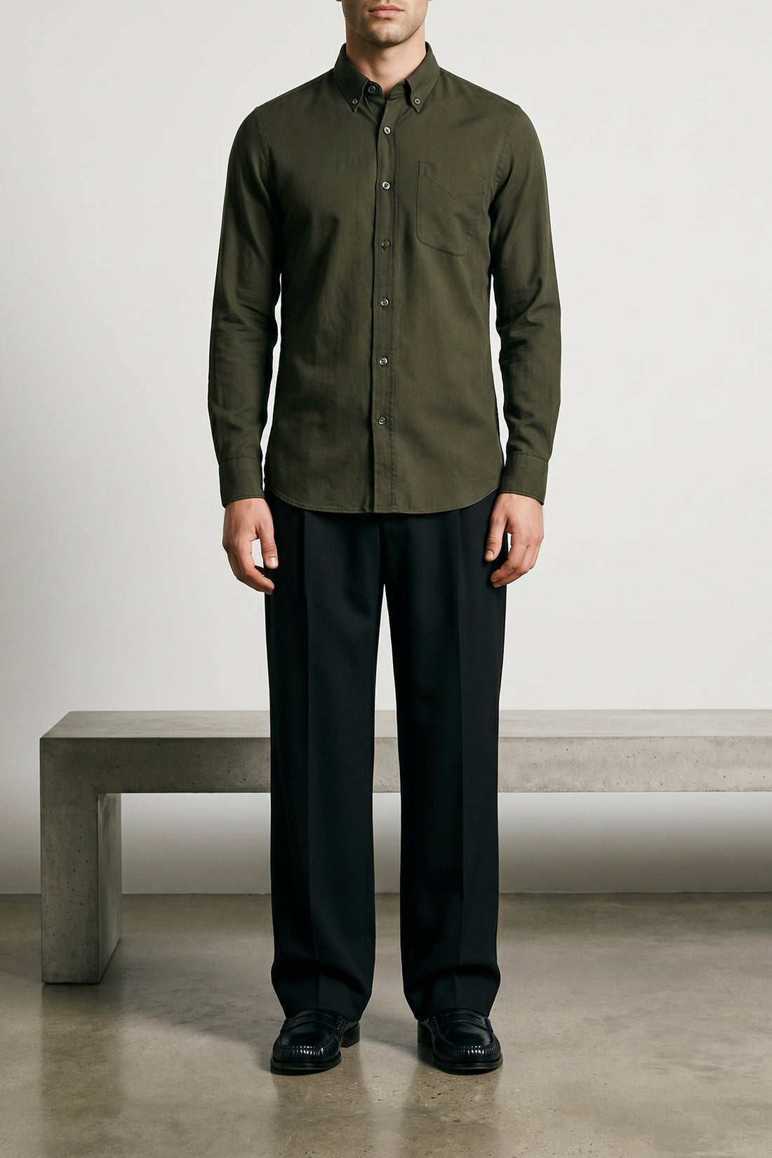 TOM FORD 41 cm fluid gabardine shirt