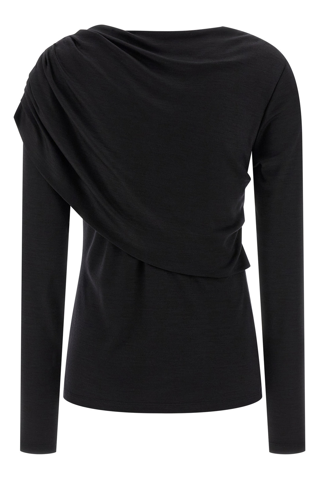 ISABEL MARANT 40 asna draped wool jersey top