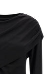 asna draped wool jersey top