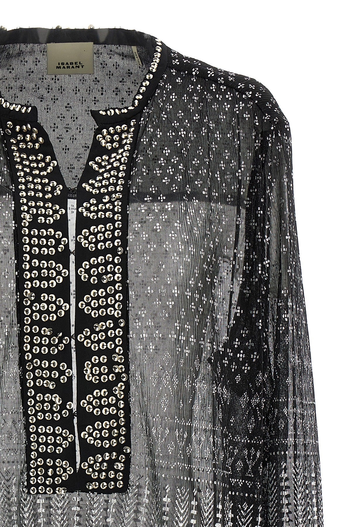 nickie blouse in semi-transparent fabric