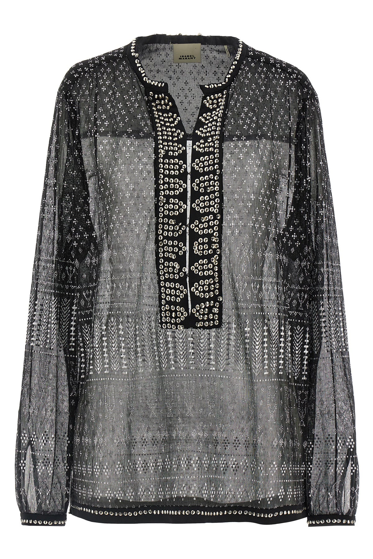 nickie blouse in semi-transparent fabric