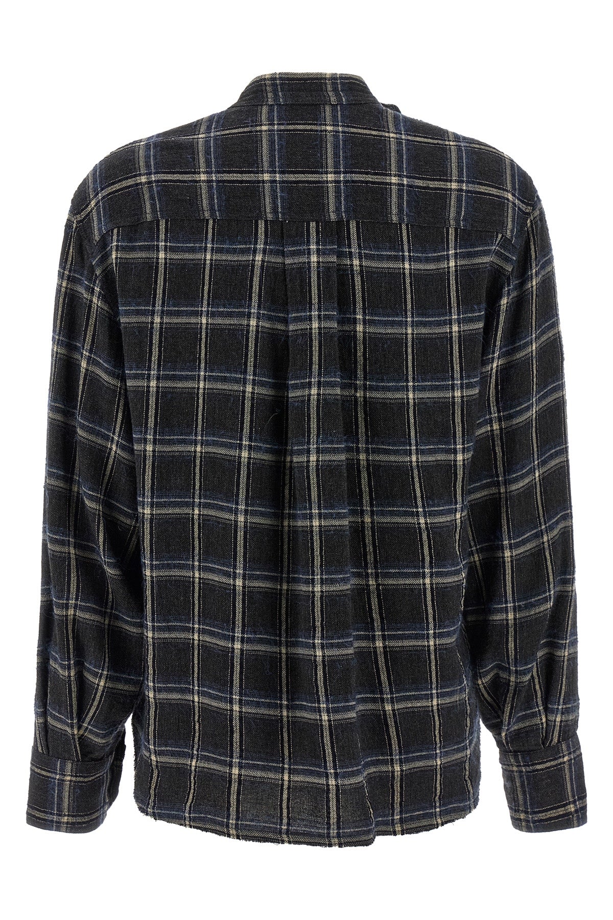 gerla blouse in tartan wool blend fabric