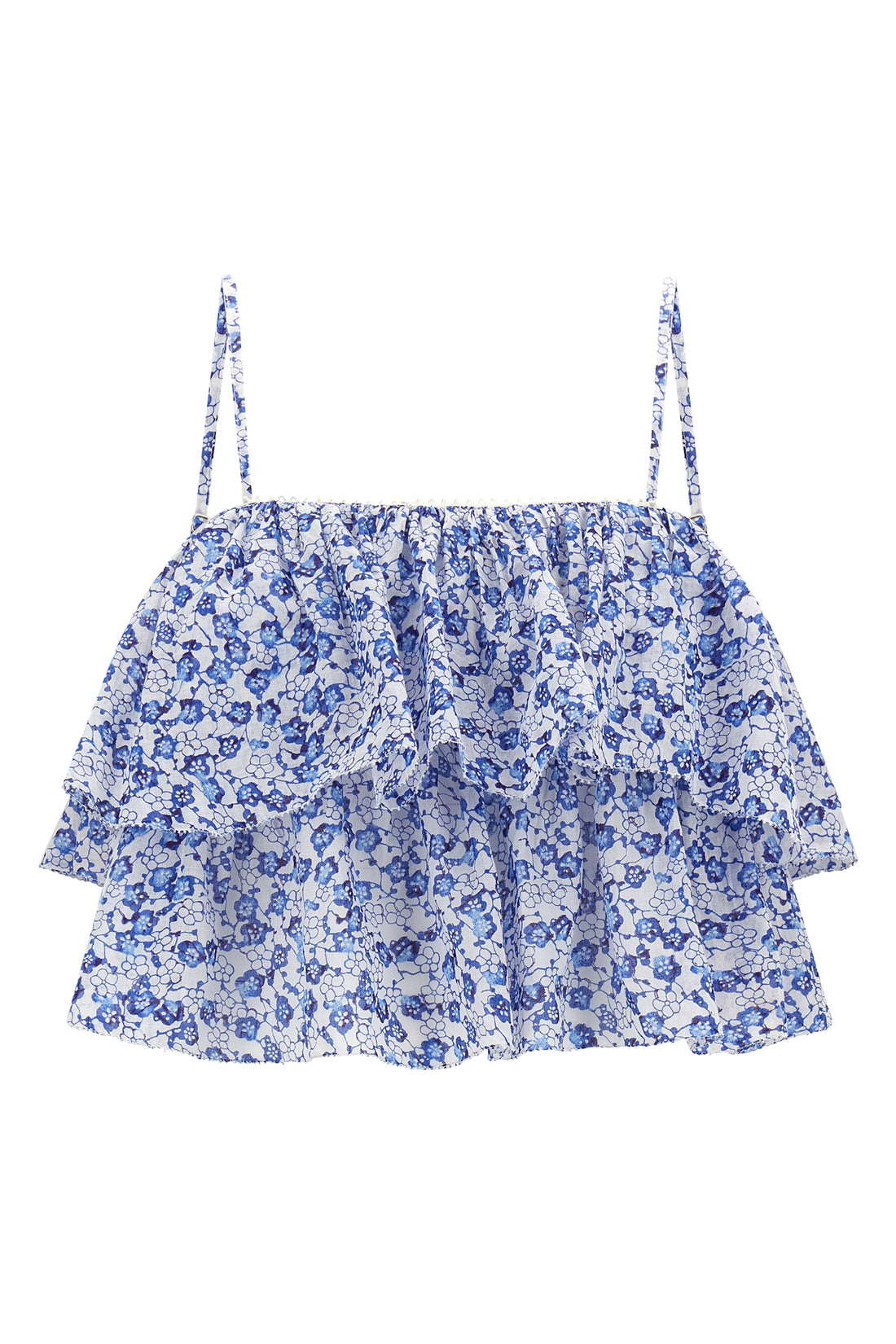 MARANT ETOILE 38 erisa all-over flower-print cotton top