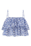 erisa all-over flower-print cotton top