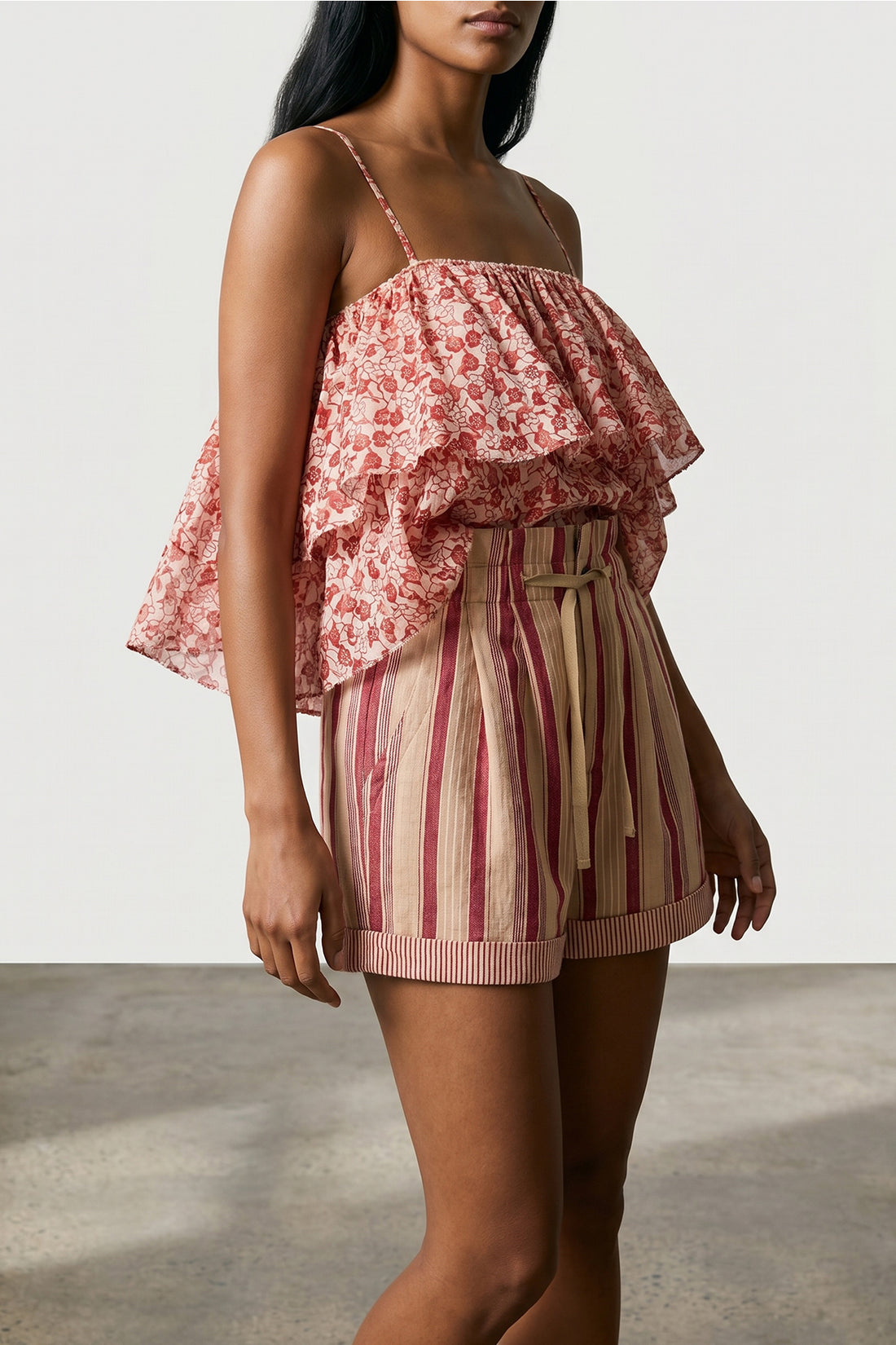 MARANT ETOILE 40 erisa all-over flower-print cotton top