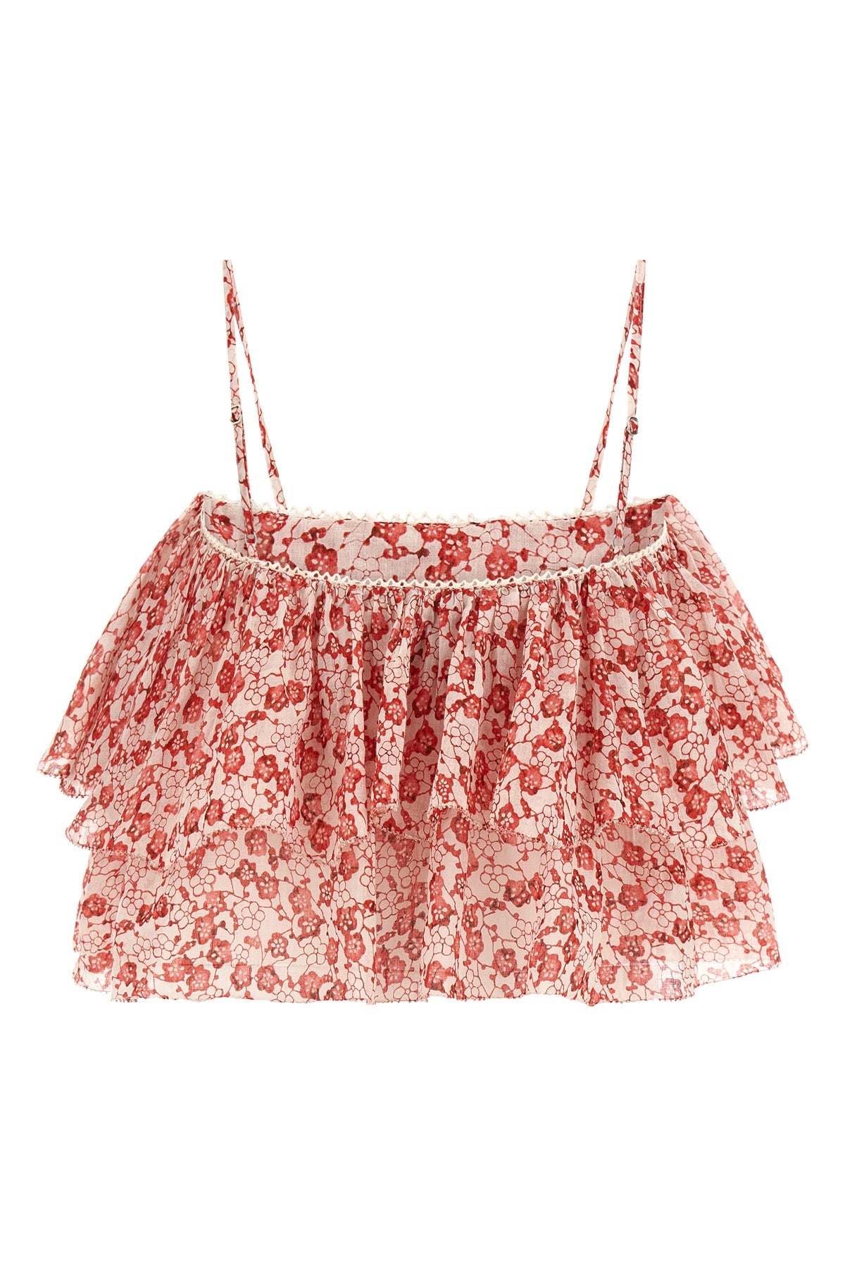 erisa all-over flower-print cotton top