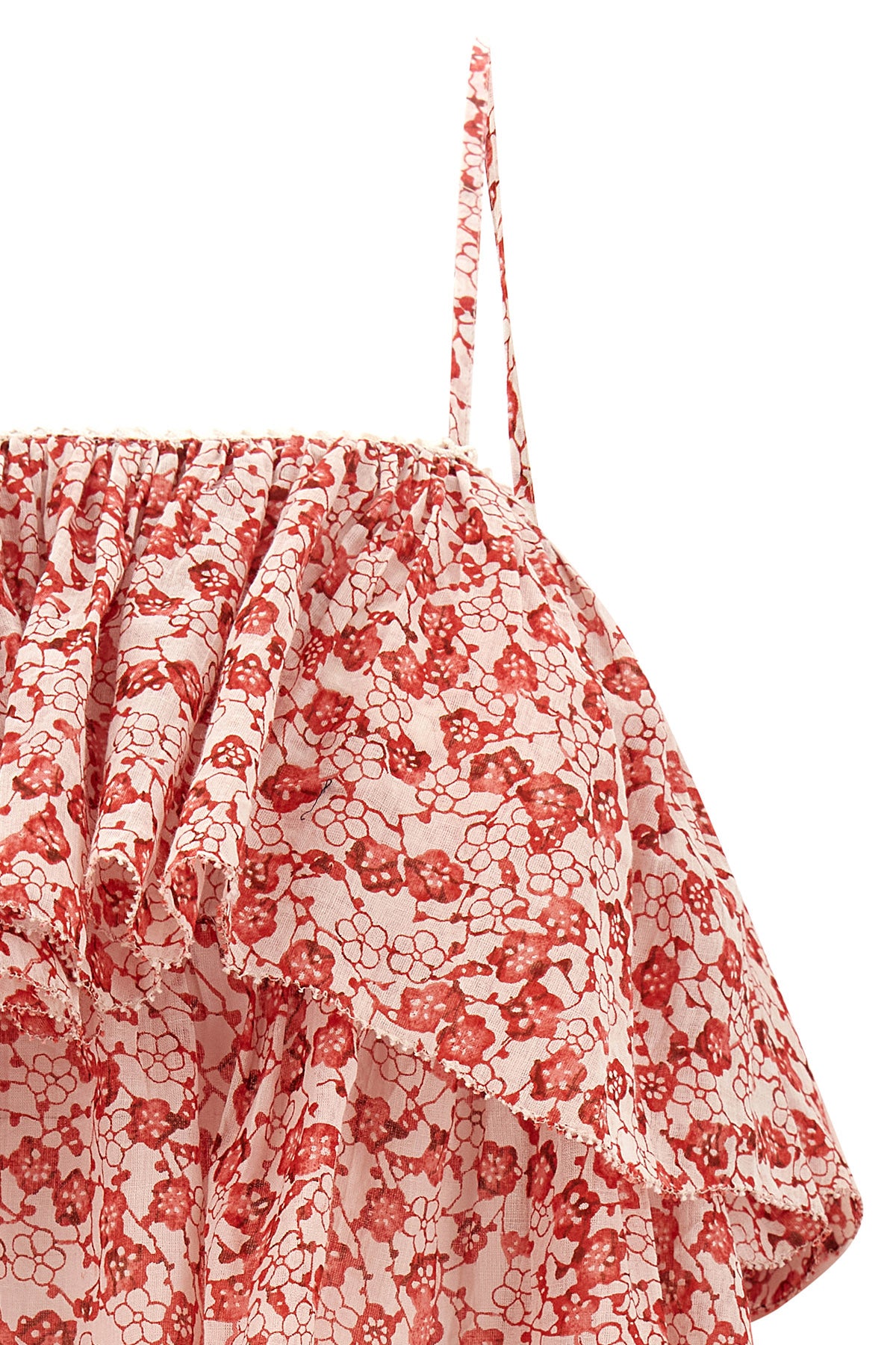 erisa all-over flower-print cotton top
