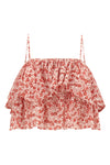 erisa all-over flower-print cotton top
