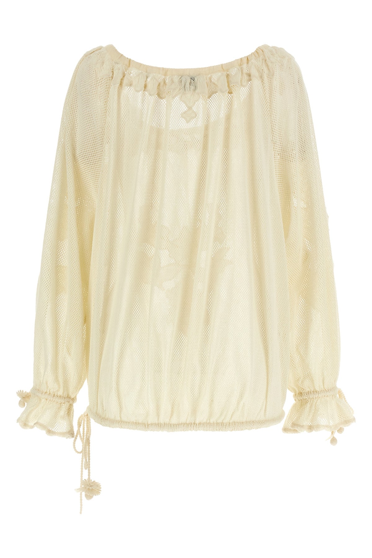 dalyna cotton mesh blouse