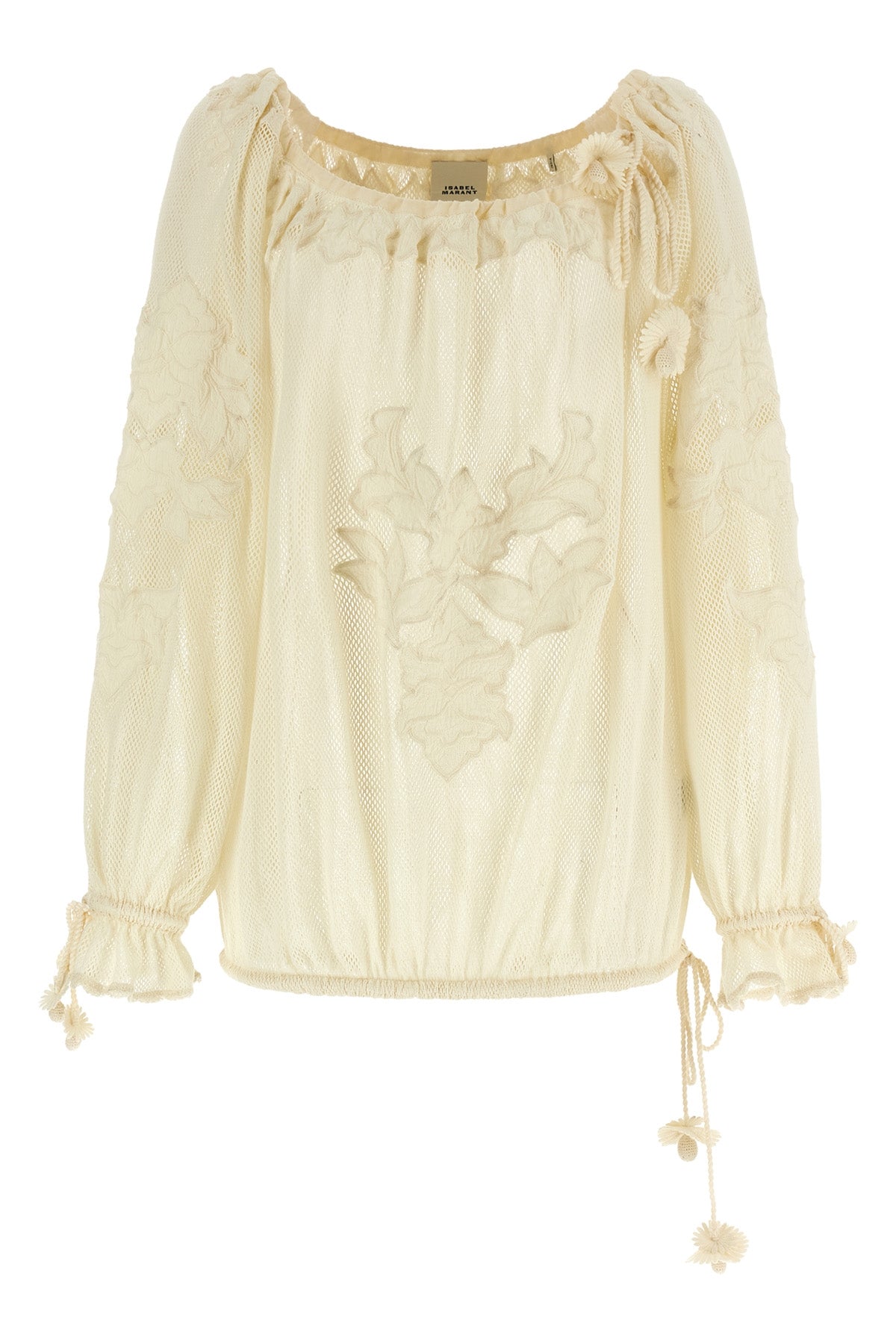 dalyna cotton mesh blouse
