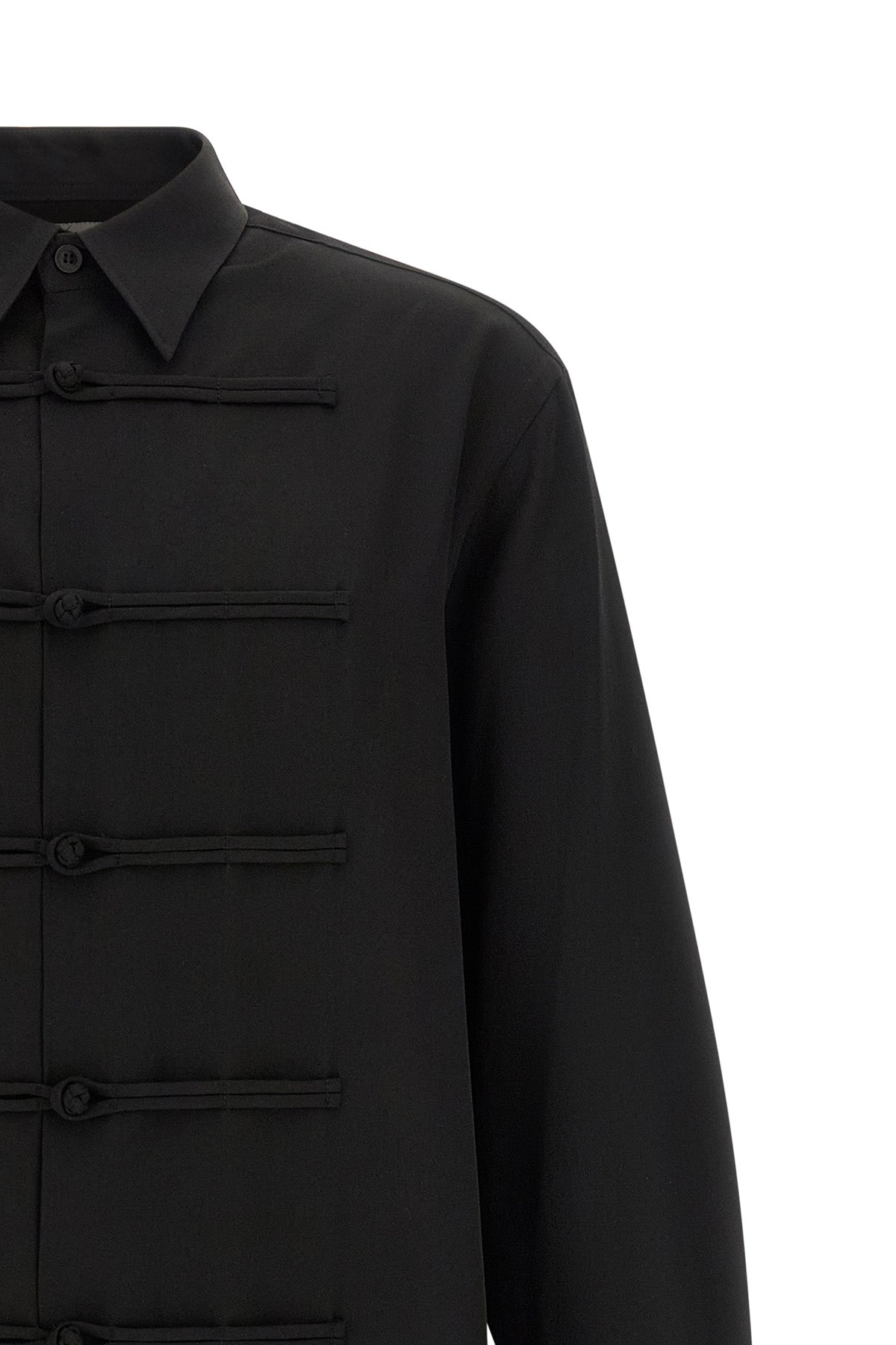 the yohji yamamoto china button blouse blouse