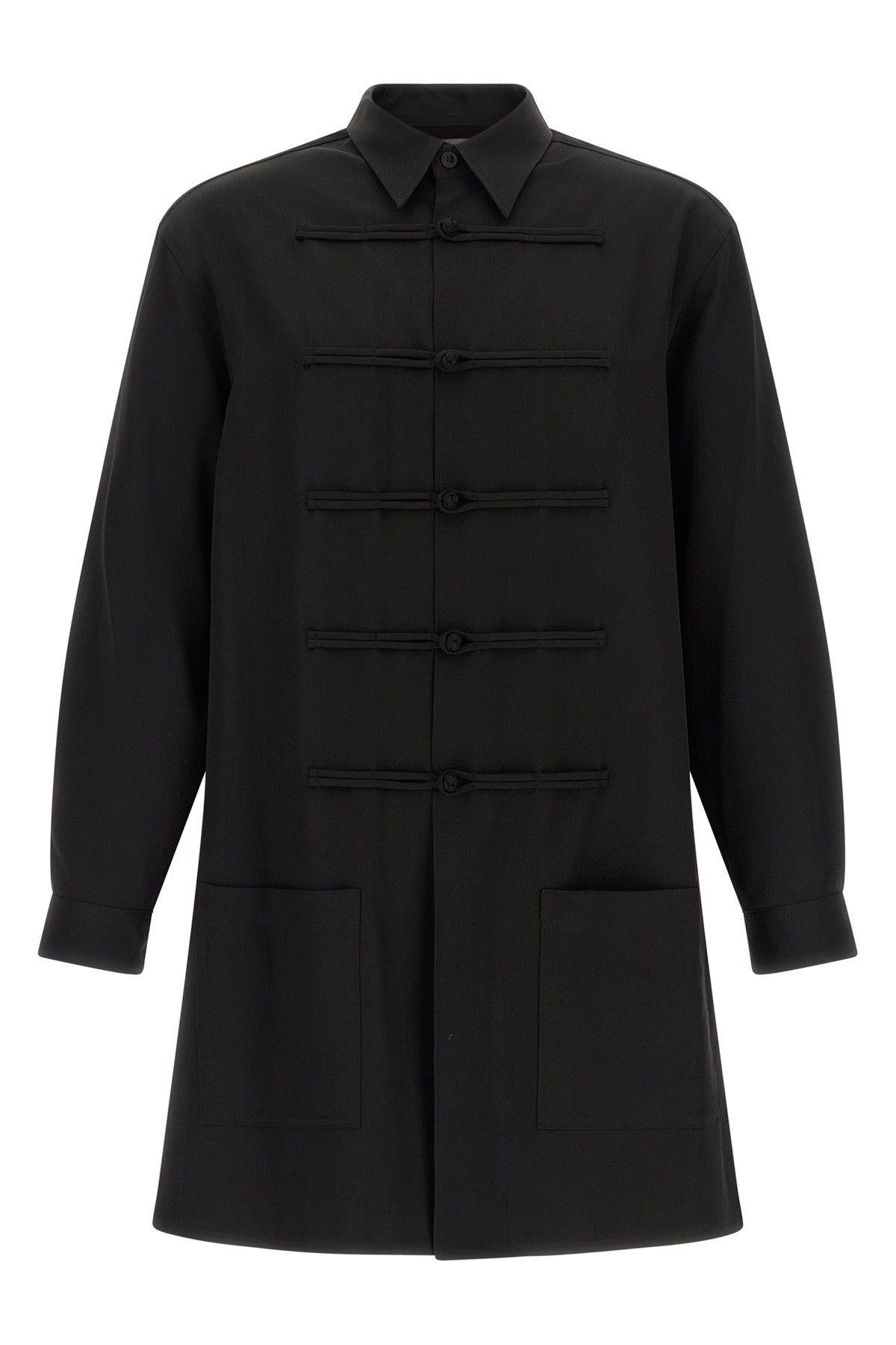 the yohji yamamoto china button blouse blouse