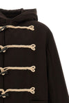 yohji yamamoto flannel toggle duffle montgomerys coat