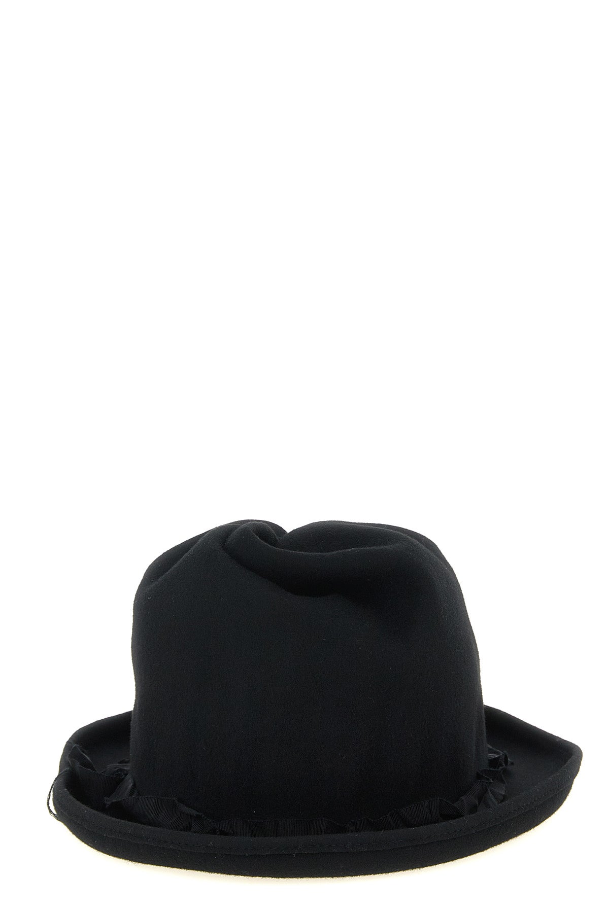 the yohji yamamoto pure black wool hat