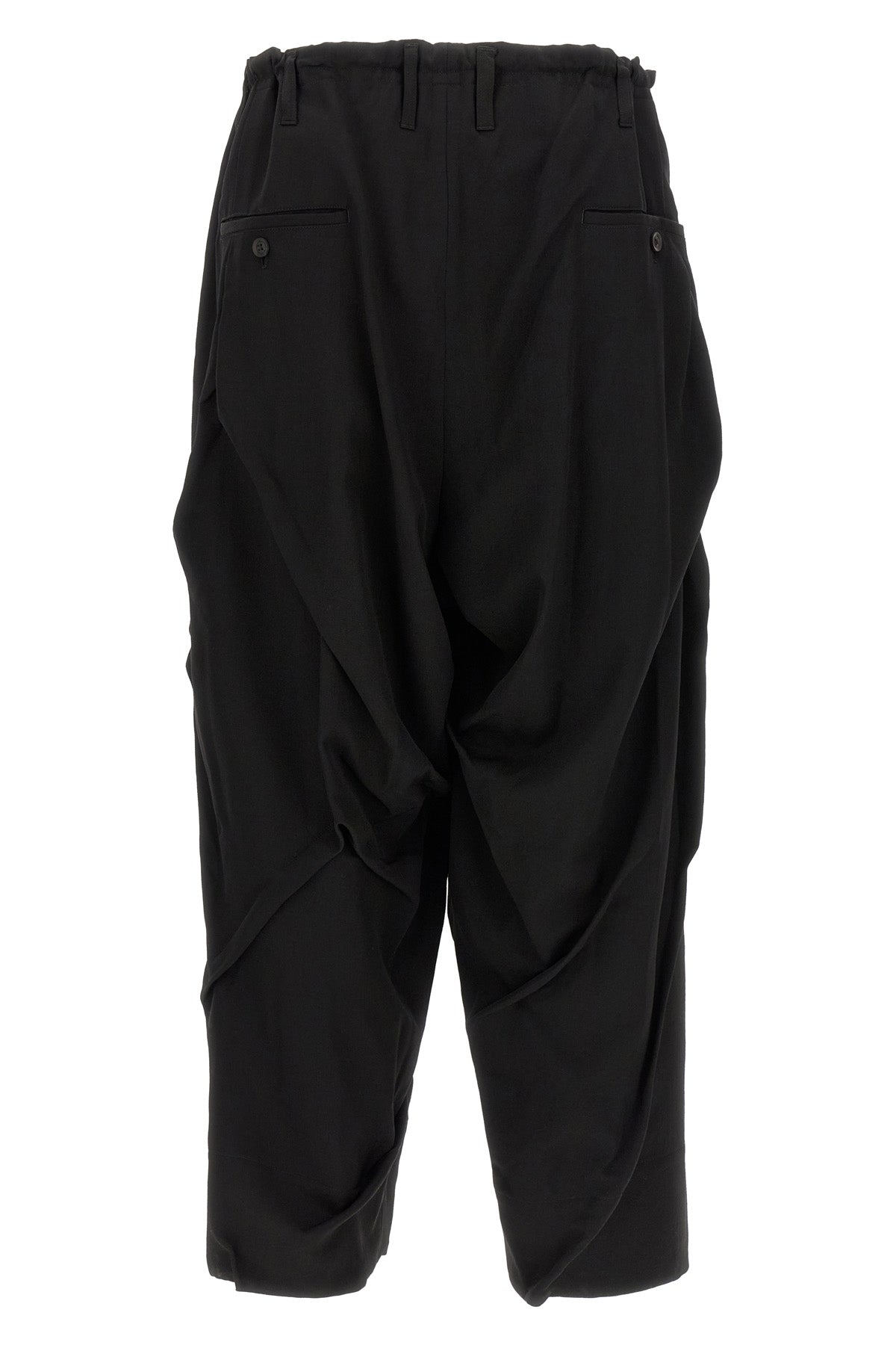 yohji yamamoto random tuck pants