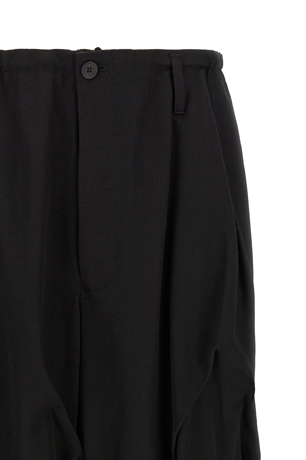 yohji yamamoto random tuck pants