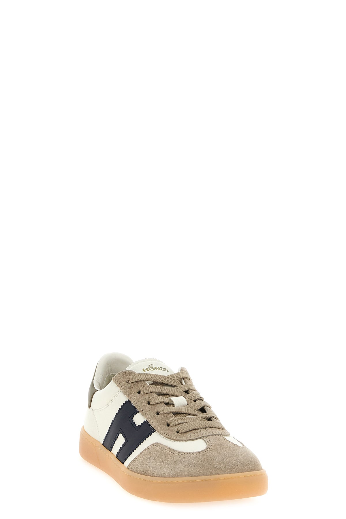 the hogan cool smooth leather and suede sneakers