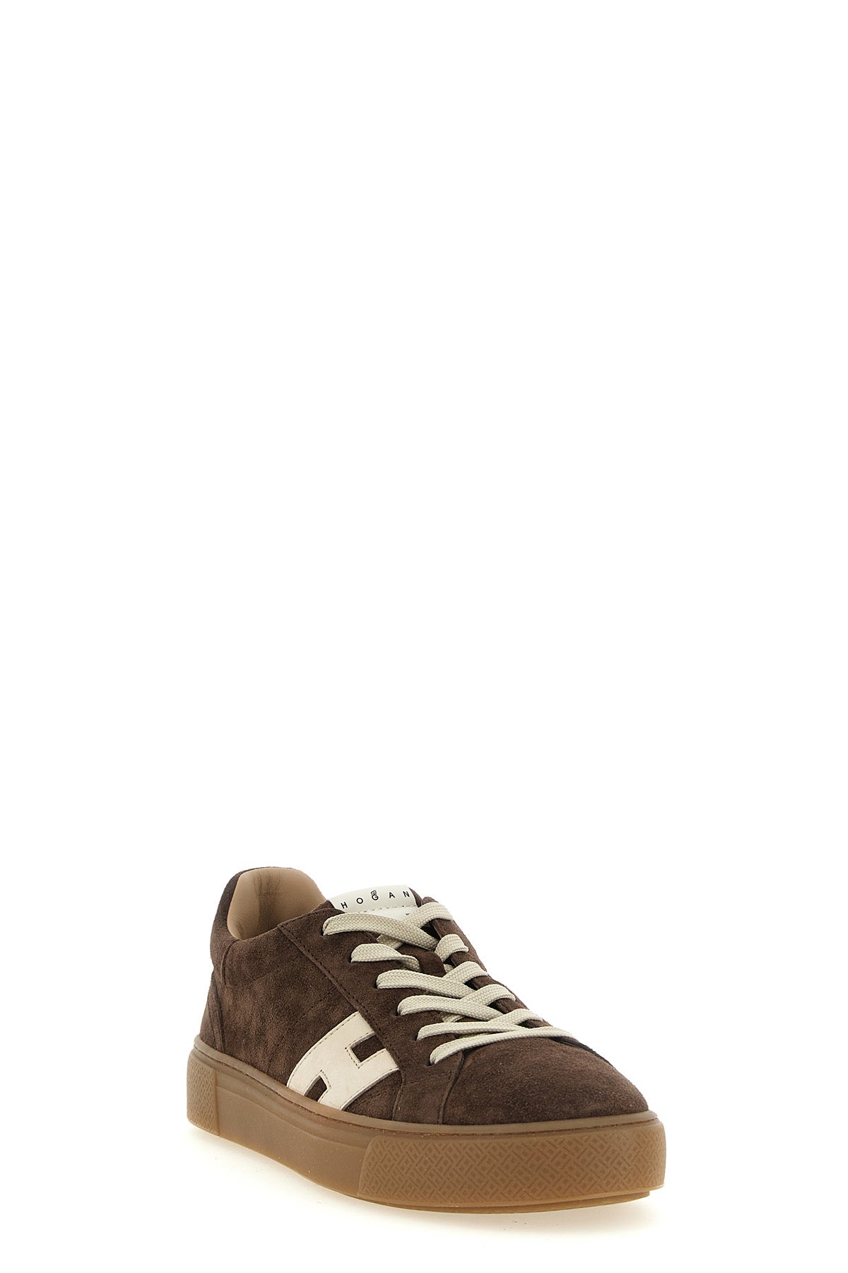 the hogan crosswind sneaker features a low-top silhouette defined by an upper