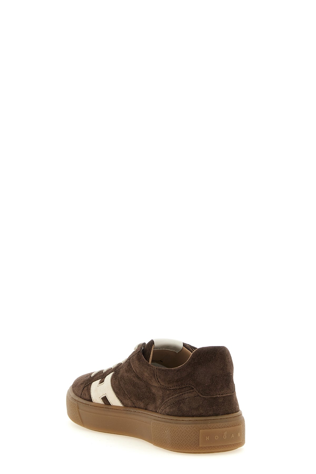 the hogan crosswind sneaker features a low-top silhouette defined by an upper