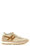 hogan athletic sneakers in suede and technical fabric